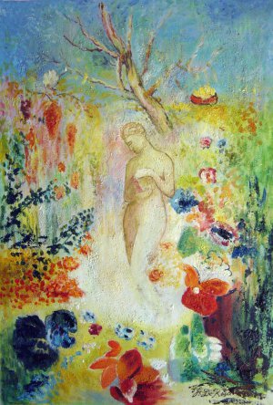 Odilon Redon, Pandora, Painting on canvas