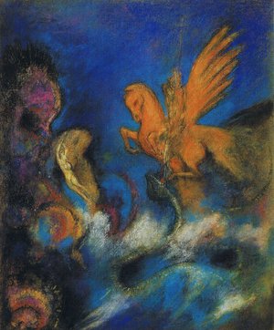Odilon Redon, Perseus and Andromeda, Painting on canvas