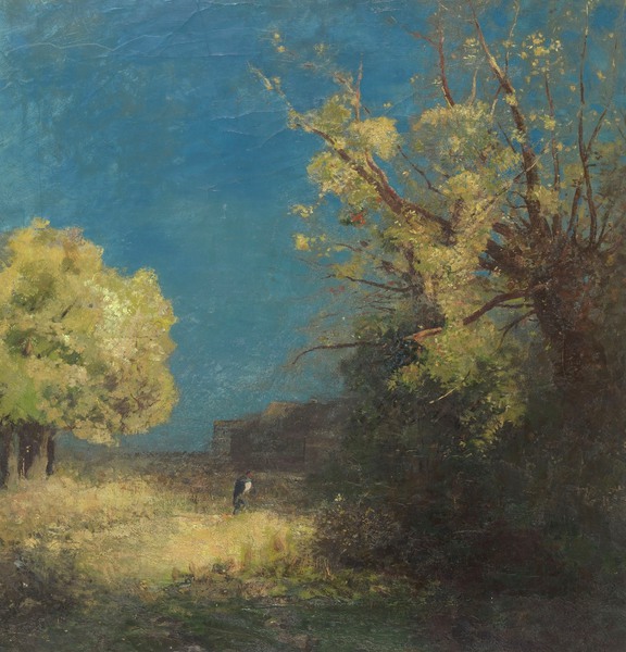 Silent Nature. The painting by Odilon Redon