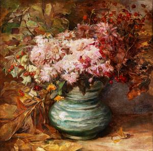 Olga Wisinger-Florian, Bouquet of Flowers, Painting on canvas