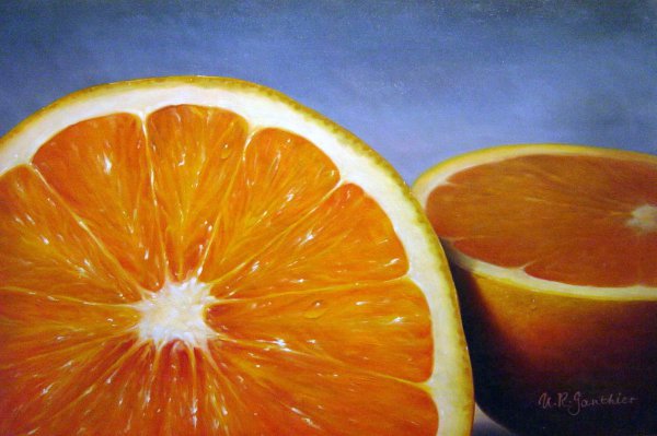 Orange Curvature. The painting by Our Originals