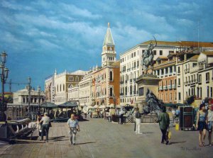 Overlooking Molo San Marco, Venice, Our Originals, Art Paintings