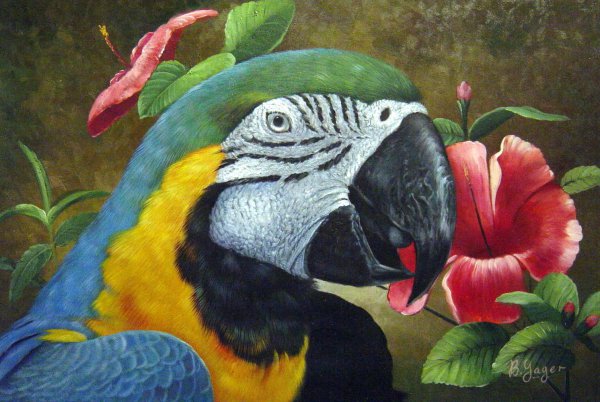 Parrot Pride. The painting by Our Originals