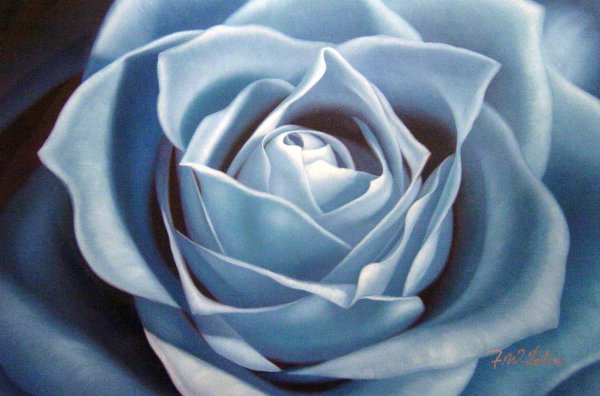 Pastel Blue Rose. The painting by Our Originals