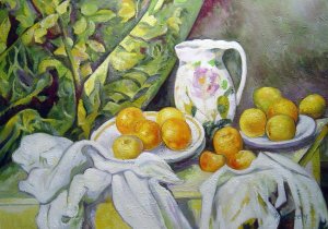 Paul Cezanne, Still Life With Drapery, Art Reproduction