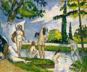 Paul Cezanne, Bathers 1, Painting on canvas