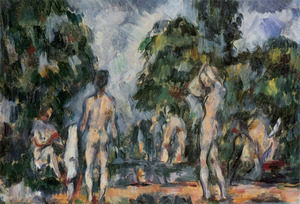 Paul Cezanne, Bathers, Painting on canvas