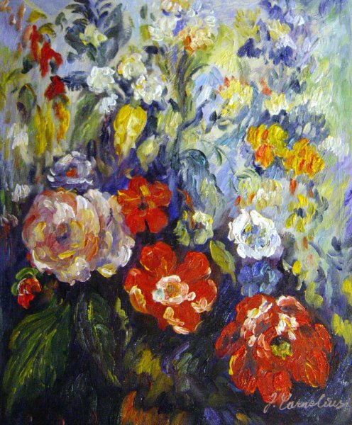 Bouquet Of Flowers. The painting by Paul Cezanne