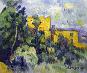 Paul Cezanne, Chateau Noir, Painting on canvas