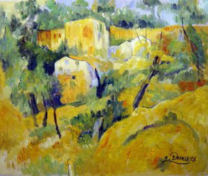 Paul Cezanne, Corner Of The Quarry, Painting on canvas