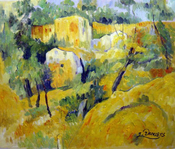 Corner Of The Quarry. The painting by Paul Cezanne