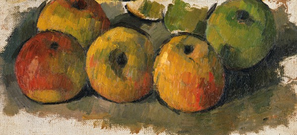 Five Apples. The painting by Paul Cezanne