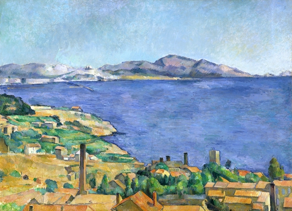 Gulf of Marseilles Seen from L'Estaque. The painting by Paul Cezanne