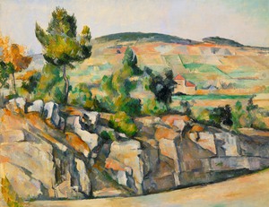 Paul Cezanne, Hillside in Provence, Painting on canvas