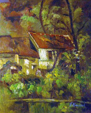 House Of Pere Lacroix, Paul Cezanne, Art Paintings