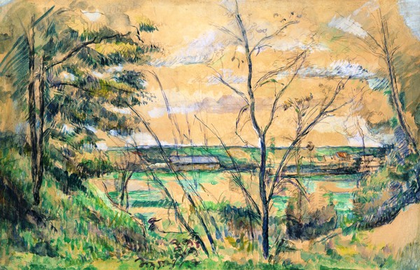 In the Oise Valley. The painting by Paul Cezanne
