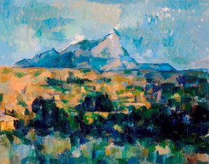 Paul Cezanne, La Montagne Sainte-Victoire, Painting on canvas