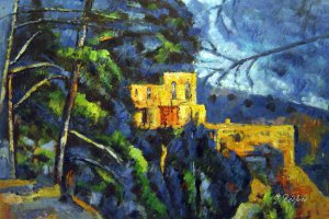 Paul Cezanne, Le Chateau Noir, Painting on canvas