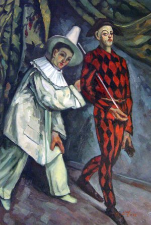 Paul Cezanne, Mardi Gras, Painting on canvas