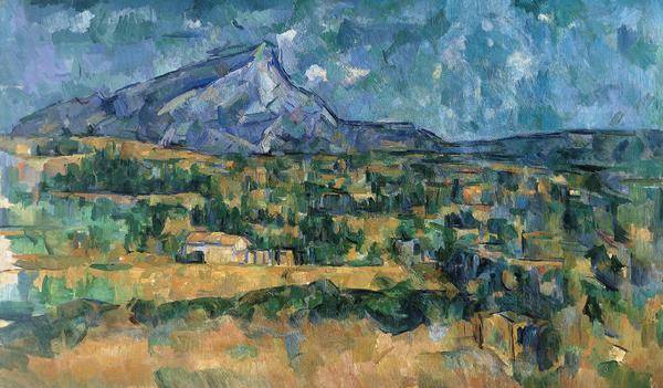 Mont Sainte-Victoire 2. The painting by Paul Cezanne