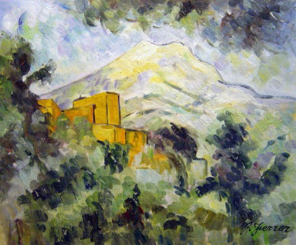 Mont Sainte-Victoire And Chateau Noir. The painting by Paul Cezanne