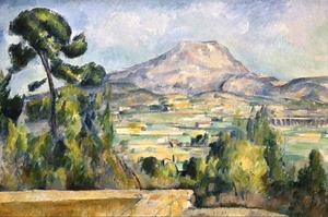 Paul Cezanne, Montagne Sainte Victoire Orsay, Painting on canvas