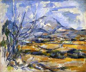 Paul Cezanne, Montagne Sainte-Victoire, Painting on canvas