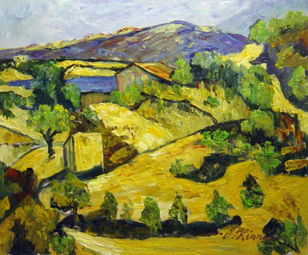 Mountains In Province. The painting by Paul Cezanne