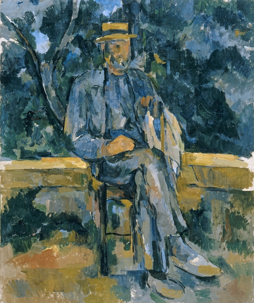 Portrait of a Peasant. The painting by Paul Cezanne