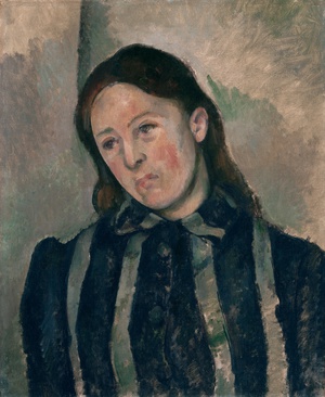 Paul Cezanne, Portrait of Madame Cezanne, Painting on canvas