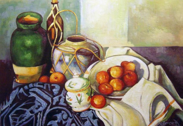 Still Life. The painting by Paul Cezanne