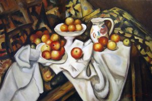 Paul Cezanne, Still Life With Apples And Oranges, Painting on canvas
