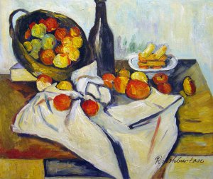 Still Life With Basket Of Apples