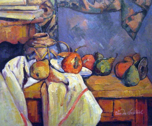 Still Life With Pomegranate And Pears. The painting by Paul Cezanne