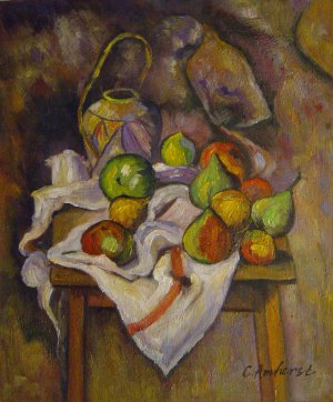 Paul Cezanne, Straw Vase, Painting on canvas