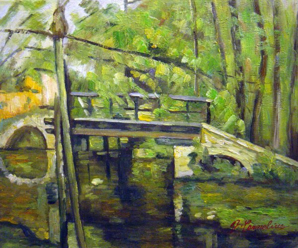 The Bridge Of Maincy Near Melun. The painting by Paul Cezanne