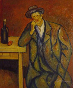 Paul Cezanne, The Drinker, Painting on canvas
