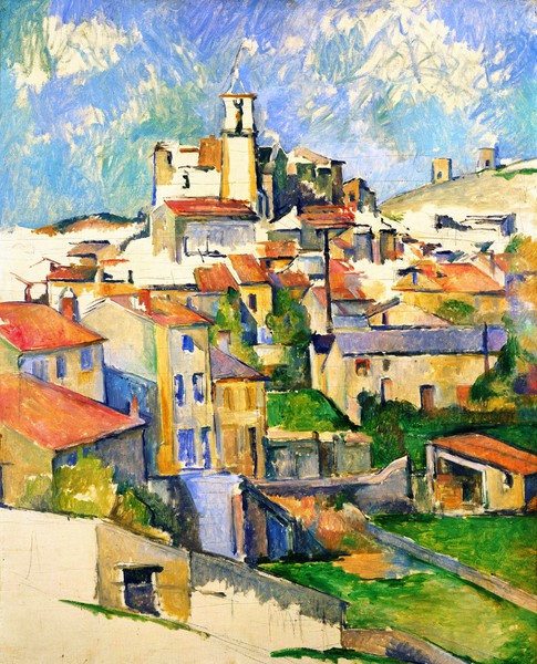 The Gardanne. The painting by Paul Cezanne
