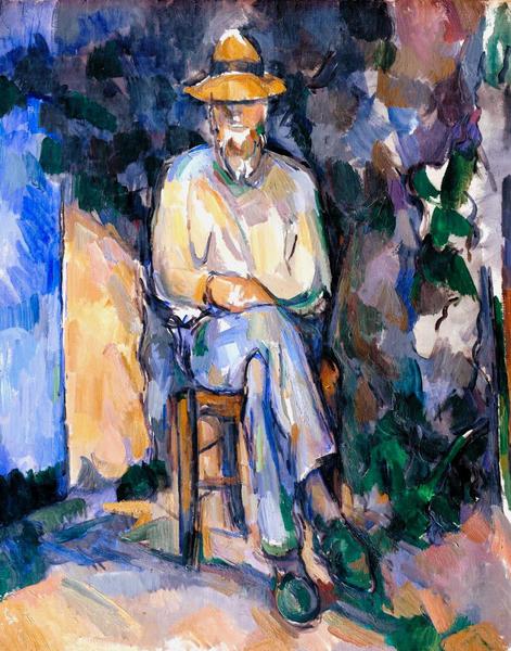 The Gardener Vallier. The painting by Paul Cezanne