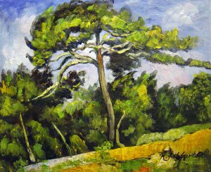 Paul Cezanne, The Great Pine, Painting on canvas