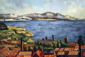 Paul Cezanne, The Gulf Of Marseilles Seen From L'Estaque, Painting on canvas