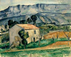 Paul Cezanne, The House in Provence, Painting on canvas