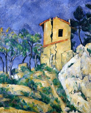 Paul Cezanne, The House with the Cracked Walls, Painting on canvas