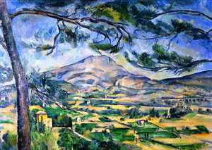 Paul Cezanne, The Mont Sainte-Victoire With Large Pine, Painting on canvas