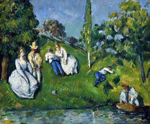 Paul Cezanne, The Pond, Painting on canvas