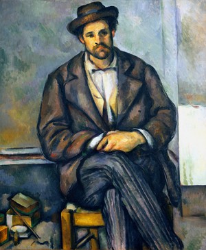 Paul Cezanne, The Seated Peasant, Painting on canvas