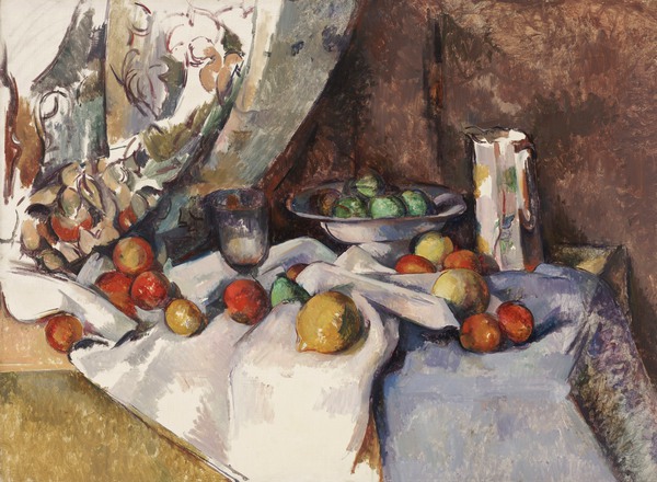 The Still Life With Apples. The painting by Paul Cezanne