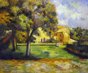 Paul Cezanne, Trees In The Park, Painting on canvas
