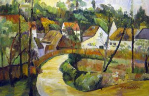 Paul Cezanne, Turn In The Road, Painting on canvas