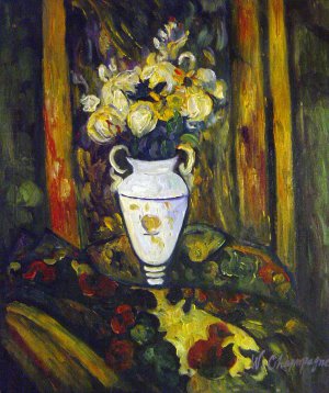 Paul Cezanne, Vase Of Flowers, Painting on canvas